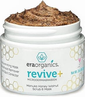 Manuka Honey Exfoliating Face Scrub – Gentle Microdermabrasion Face Exfoliator to Help Smooth, Soften & Balance with Moisturizing Organic Superfoods 2oz