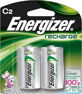 e2 C2 NiMH Rechargeable Batteries, C, 2/pack - Pack of 6 Total of 12 Batteries