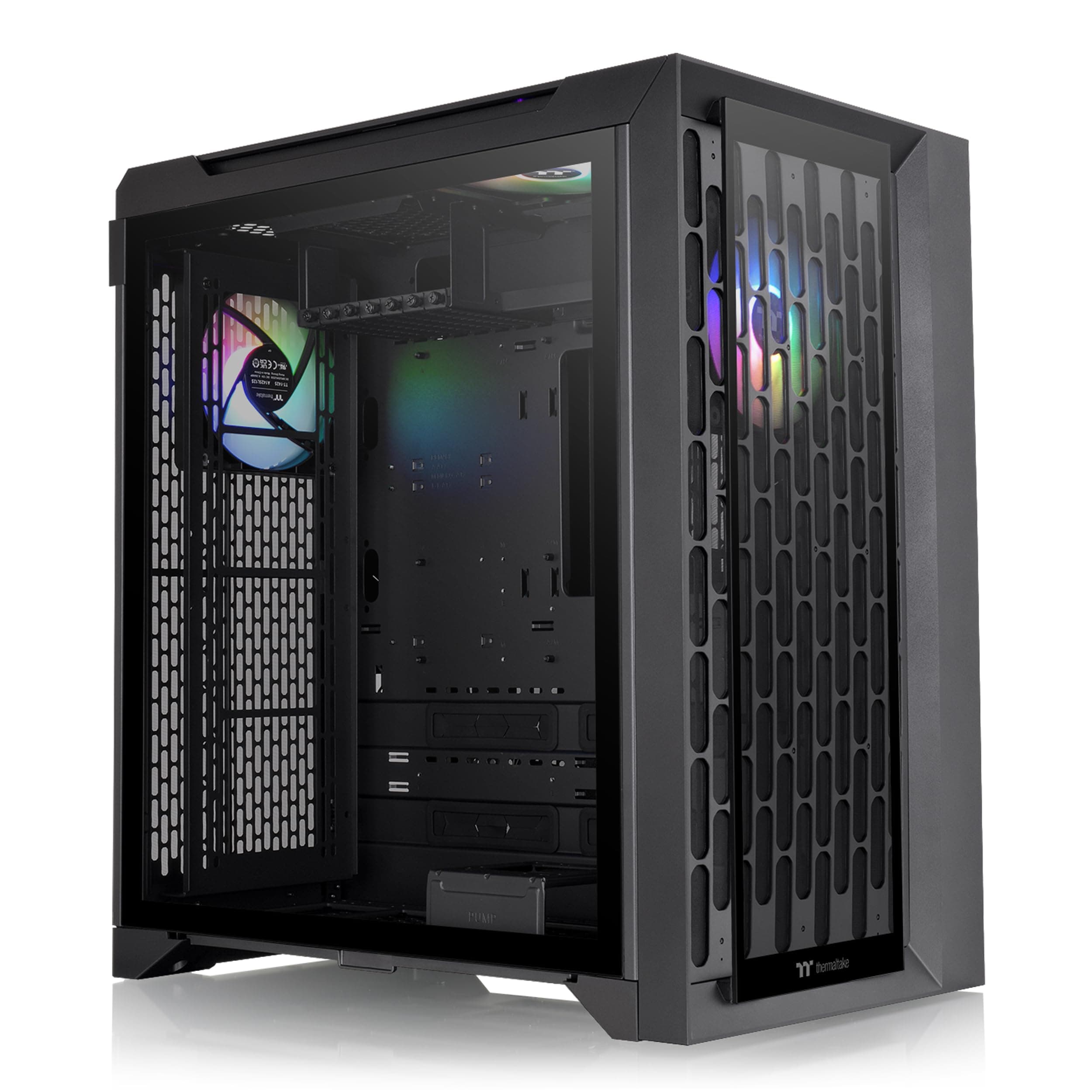 ThermaltakeCTE C700 TG ARGB E-ATX Mid Tower Centralized Thermal Efficiency Design; 3x140mm CT140 ARGB Fans Pre-Installed; Tempered Glass Front & Side Panel; CA-1X7-00F1WN-01