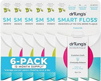 Dr Tungs Smart Floss, Dental Floss 30 yards (Value Bulk) 6 Pack