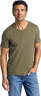 Mens V Neck T Shirts – Cotton V Neck Shirts for Men, V-Neck Mens T-Shirts and Undershirts for Men Pack/Singles
