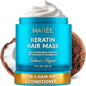 Hair Mask for Damaged Hair - Keratin Treatment Conditioner - Extremely Deep Conditioning Mask, Hydrating & Repairing, Keratina Mascarilla Para el Cabello