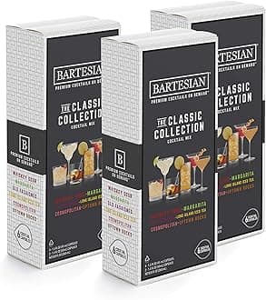 Bartesian The Classic Collection Cocktail Mixer Capsules, Variety Pack of 18 Cocktail Capsules, for Bartesian Premium Cocktail Maker (55401)