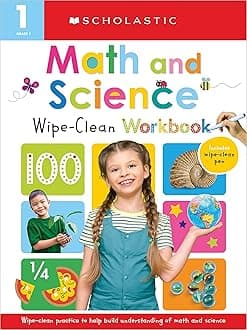 First Grade Math/Science Wipe Clean Workbook: Scholastic Early Learners (Wipe Clean) Paperback – Big Book, 6 September 2022