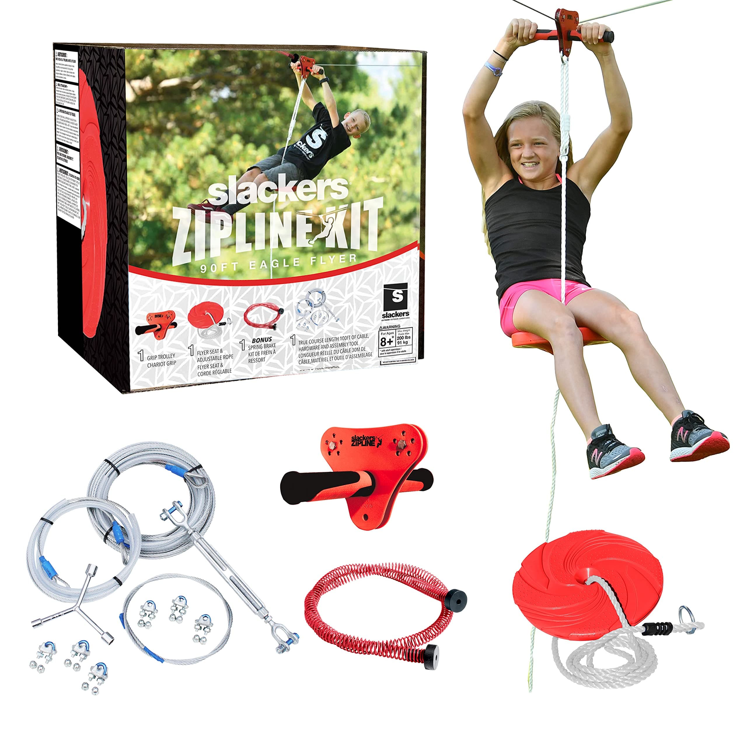 Slackers27m Zipline Eagle Series w/Spring Brake Kit