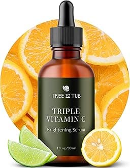 Illuminating Vitamin C Serum - Triple Vitamin C Hydrating Serum for Face, Hyaluronic Acid - Maximum Anti-Aging Power Glow - Antioxidant for Dry, Sensitive Skin
