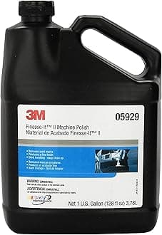 3M Finesse-It II Machine Polish, 05929, 1 gal, High Gloss, Smooth Finish for OEM and Aftermarket Automotive Paints