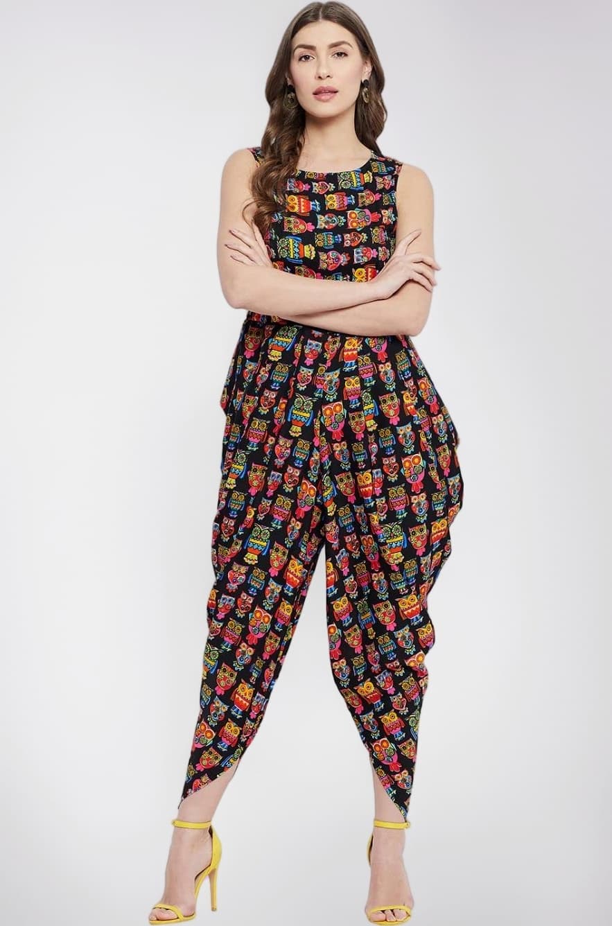 Uptownie Lite Elasticated Ethnic Dhoti Jumpsuit