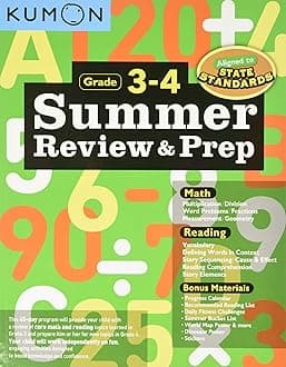 Kumon Publishing North America Men's Book, Light Blue, XXL (Summer Review and Prep)
