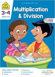 School Zone 3-4 Multiplication & Divisio (Grades 3-4)