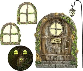 Fairy Doors for Trees, Fairy Door, Fairy Garden, Fairy Garden Accessories Outdoor kit, Fairy Doors for Trees Outdoor, Gnome House
