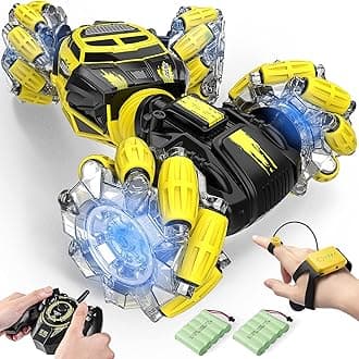 Dodoeleph Gesture RC Car , Remote Control Car , RC Stunt Cars with Watch Hand Controled Truck Sensing Crawler 360°LED 1/16 4WD 12.5MPH 2x Batteries Toy Christmas Gift for Boys Girls Adults