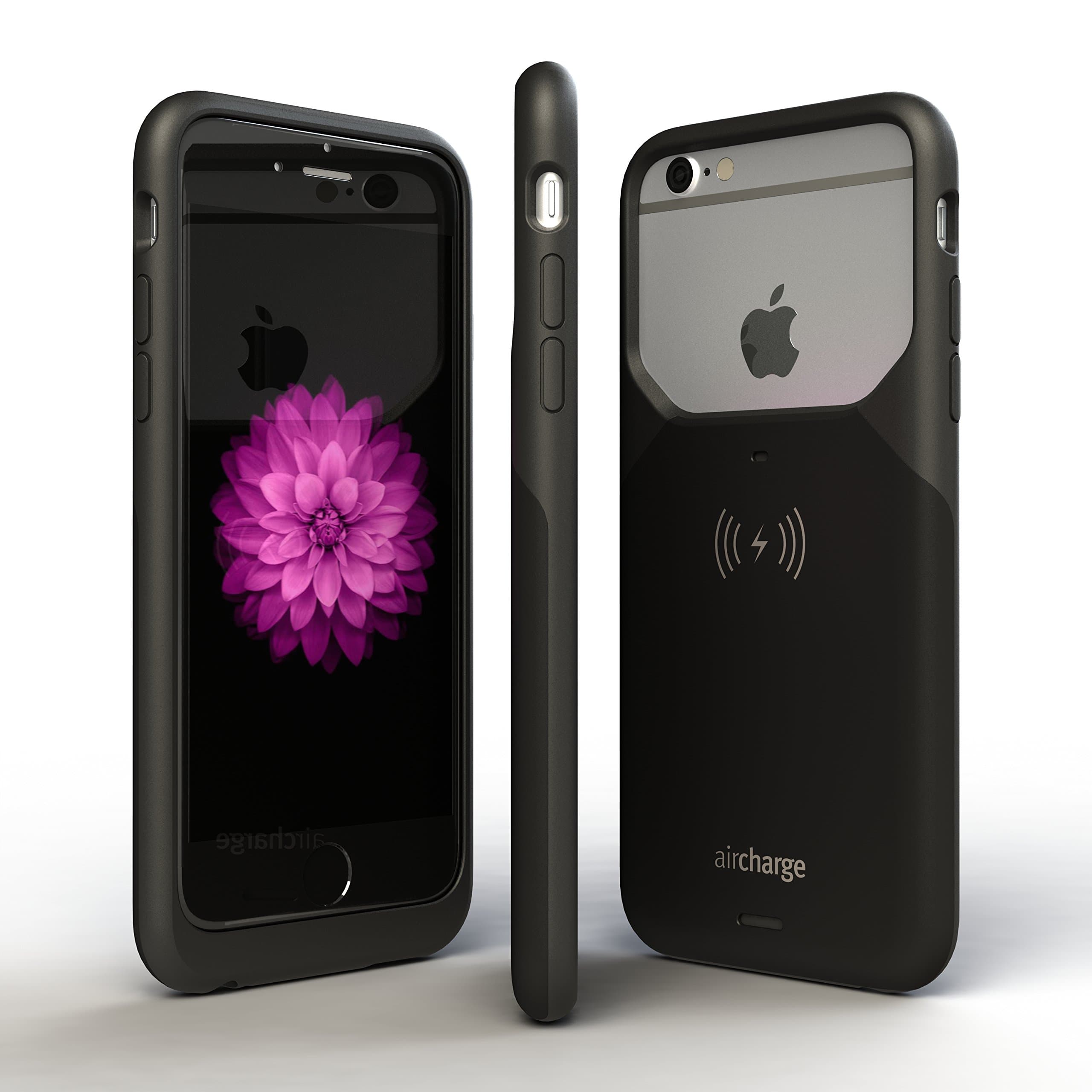 Aircharge Wireless Charging Case for Apple iPhone 6/6S - Black