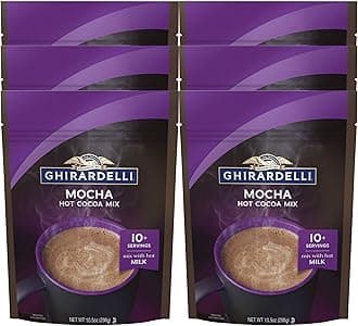 Hot Cocoa Mix Mocha 10.5 oz bag pack 6