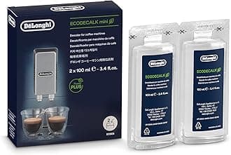 De'Longhi EcoDecalk Descaler, Eco-Friendly Universal Descaling Solution for Coffee & Espresso Machines, 2-Pack (1 use per pack)