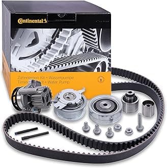 Contitech 1 x Original Water Pump Timing Belt Kit Set with Tensioner Pulley and Guide Pulley CT1139WP6