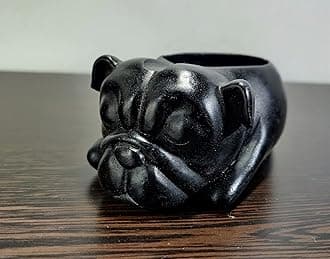 Inara Creation Dog Ashtray Smoking for Home, Office and Bar (Black)