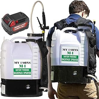 18V Milwaukee Batt (White) Compatible Backpack Sprayer