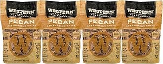 Western Pecan BBQ Smoking Chips – 100% Natural Wood for Grilling & Smoking – Sweet, Rich Smoke – Perfect for Pork, Beef, Lamb, Poultry & Vegetables (Pecan)