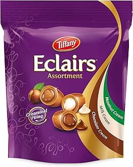 Tiffany, Eclairs, Caramels filled with 3 different Cream Flavours, 550g