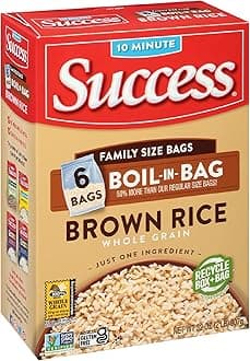 Success Boil-in-Bag Rice, Brown Rice, Quick and Easy Rice Meals, 32-Ounce Box