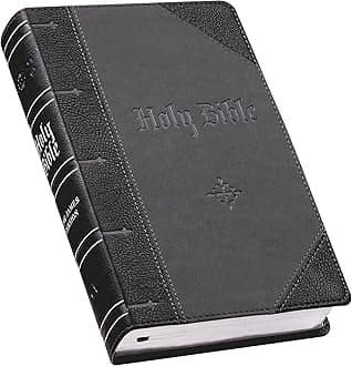 KJV Bible Giant Print 2-Tone Black/Dark Gray