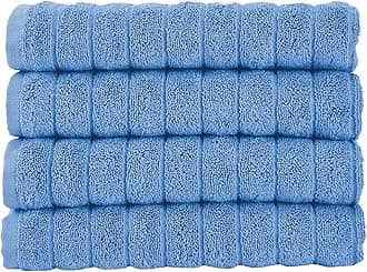 Classic Turkish Towels CTT Premium 4 Pack Bath Towels Set, Made with 100% Turkish Cotton, Spa & Hotel, Quick Drying Towels, Absorbent & Comfy | 27"x54" (Blue)