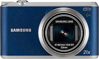 Samsung WB350F - 16.3MP BSI CMOS, 21X Optical Zoom, 3-inch LCD touchscreen, 1080p HD Video, Smart WiFi and NFC Digital Camera - Blue