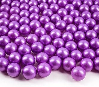 Galashield Marbles for Vases | Glass Marbles Bulk Vase Fillers | Glass Beads for Vases, Purple Round Marble 1lb, (Approx. 80 pcs)