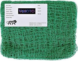 Voosoto Birds Pigeon Control Balcony Garden Anti Net 40 Foot X 80 Foot (3200 Sqft) Green Colour - Heavy