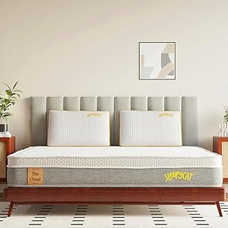 SleepyCat Cloud Mattress | Hotel-Like Quilted EuroTop with Memory Foam & Latex | No-Motion Transfer Pocket Spring | Pressure Relief & Luxurious Feel | Queen Size (75x60x8 Inches)