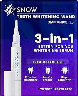 SNOW DiamondSeries Wand - Strengthens Your Teeth by Repairing and rebuilding Enamel While You whiten - Travel Size 2 ml