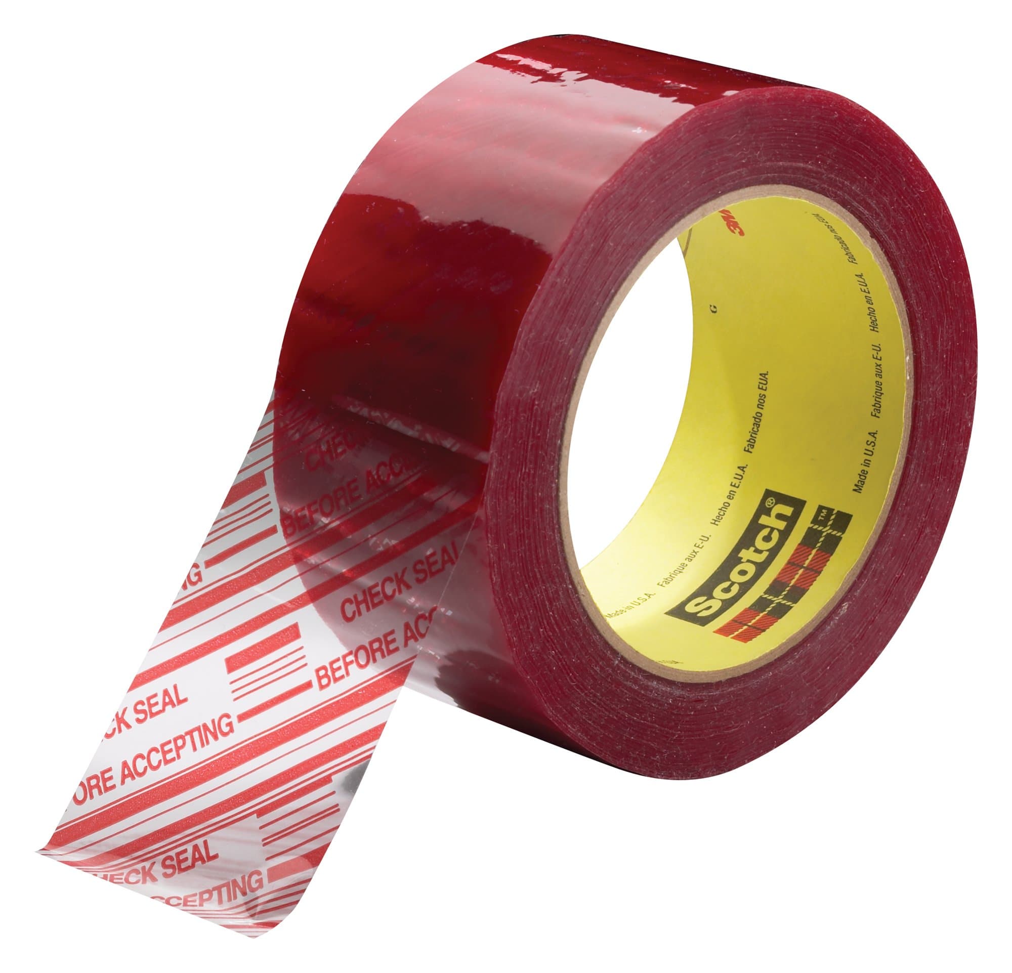 3M Scotch Security Message Box Sealing Tape 3779, 72 mm x 100 m, Individually Wrapped Conveniently Packaged