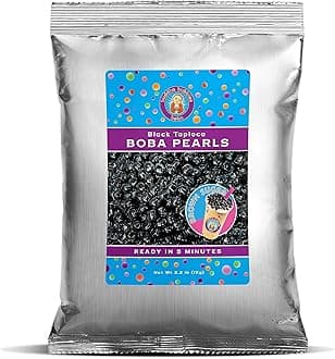 - Premium Quick Cook REAL Tapioca Black (Brown Sugar) Boba Pearls By Buddha Bubbles Boba (1 Kilo / 2.2 Pounds)