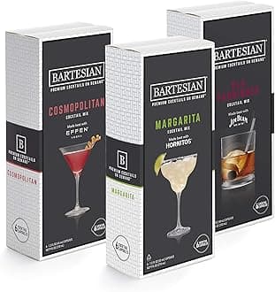 Cosmopolitan, Margarita, and Old Fashioned Cocktail Mixer Capsules, Pack of 18 Cocktail Capsules, for Bartesian Premium Cocktail Maker (55405)