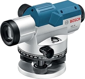 BOSCH GOL 32 32X Automatic Optical Level, Includes Plumb Bob, Tool Kit, & Carrying Case
