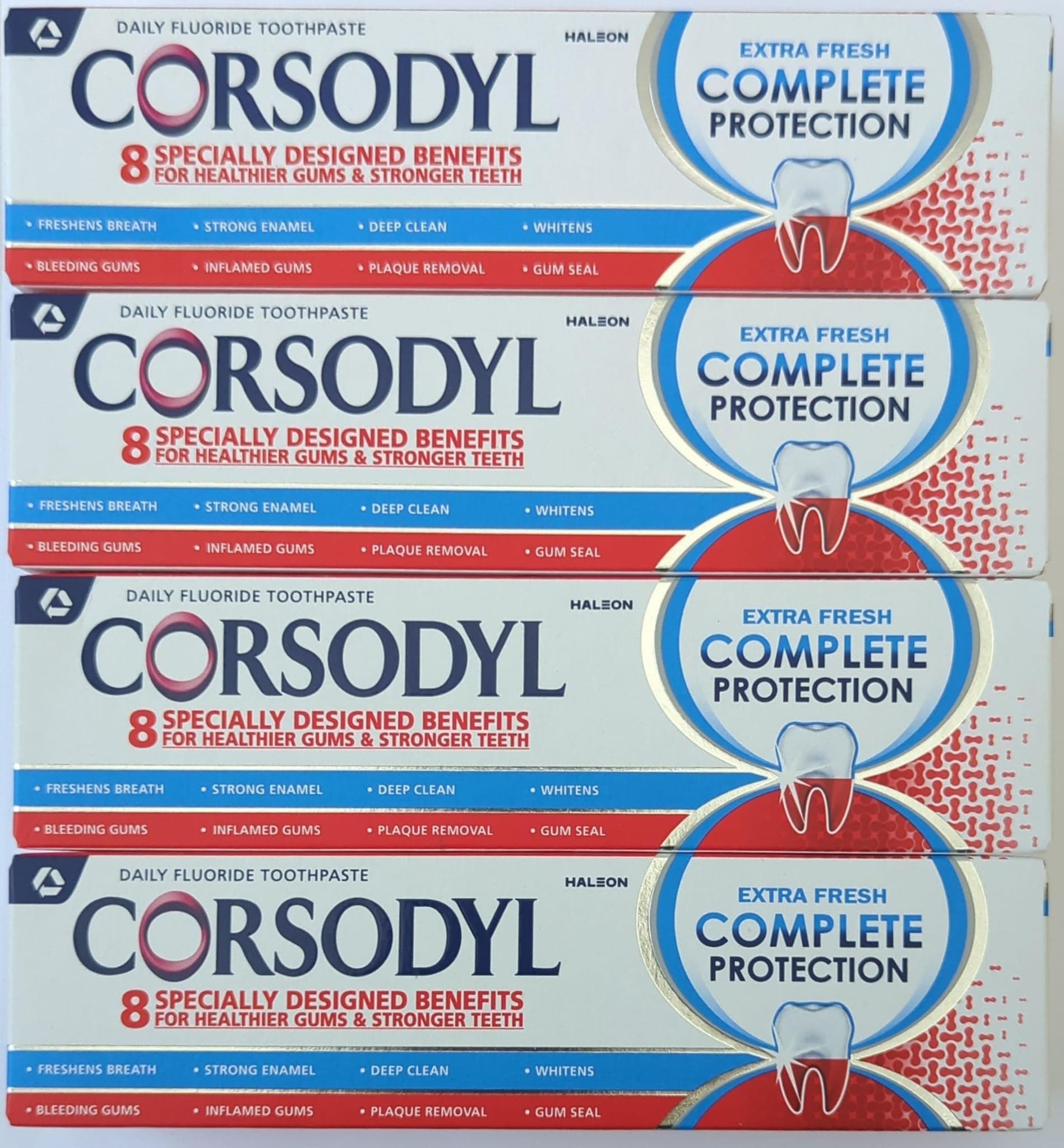 Complete Protection Toothpaste, Extra Fresh, Gum care, Fluoride toothpaste, 4x75ml