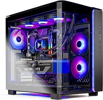 King 95 Gaming PC, AMD Ryzen 7 7800X3D 4.2GHz, NVIDIA RTX 5070 Ti 16GB VRAM, 1TB Gen4 NVMe SSD, 32GB DDR5 RAM 6000, 850W Gold ATX 3 PSU, 360 ARGB AIO, WI-FI 5, Windows 11, Desktop