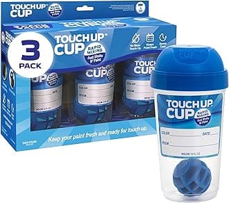 Touch Up Cup Empty Plastic Paint Storage Containers with Lids for Leftover Paint, Touch Ups, As Seen On Shark Tank Products, 13 oz, Pack of 3