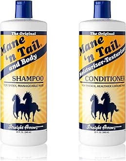 Shampoo & Conditioner Combo Set (32 oz Each) For Horses and Humans For A "Down to the Skin" Cleansing and Conditioning