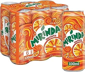 Orange Carbonated Soft Drink, Cans, 330 ml, Pack of 6
