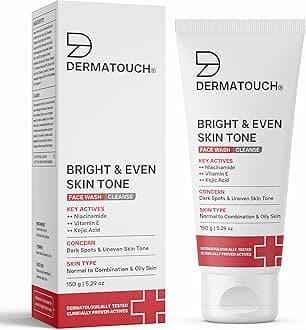 Bright & Even Tone Face Wash with Niacinamide, Vitamin E and Kojic Acid | Daily Gentle Face Wash For Tan, Pigmentation, Uneven Tone | 150g