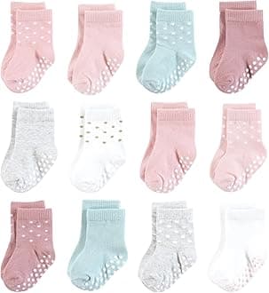 Hudson Baby baby-girls Cotton Rich Newborn and Terry Socks Casual Sock