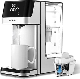 Water Station Dispenser for Filtered Hot Water 6 Temperature Presets Touch Screen Reduces Chlorine Limescale Heavy Metals Microplastics and PFOA 2.2L Capacity