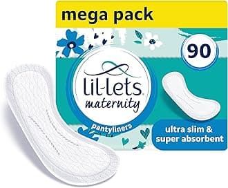 Lil-Lets Maternity Pantyliners, 90 x Ultra Slim Pantyliners, 3 Packs of 30 Pant Liners, for Pre & Post Birth Use, Light Bladder Weakness, Discharge or Spotting