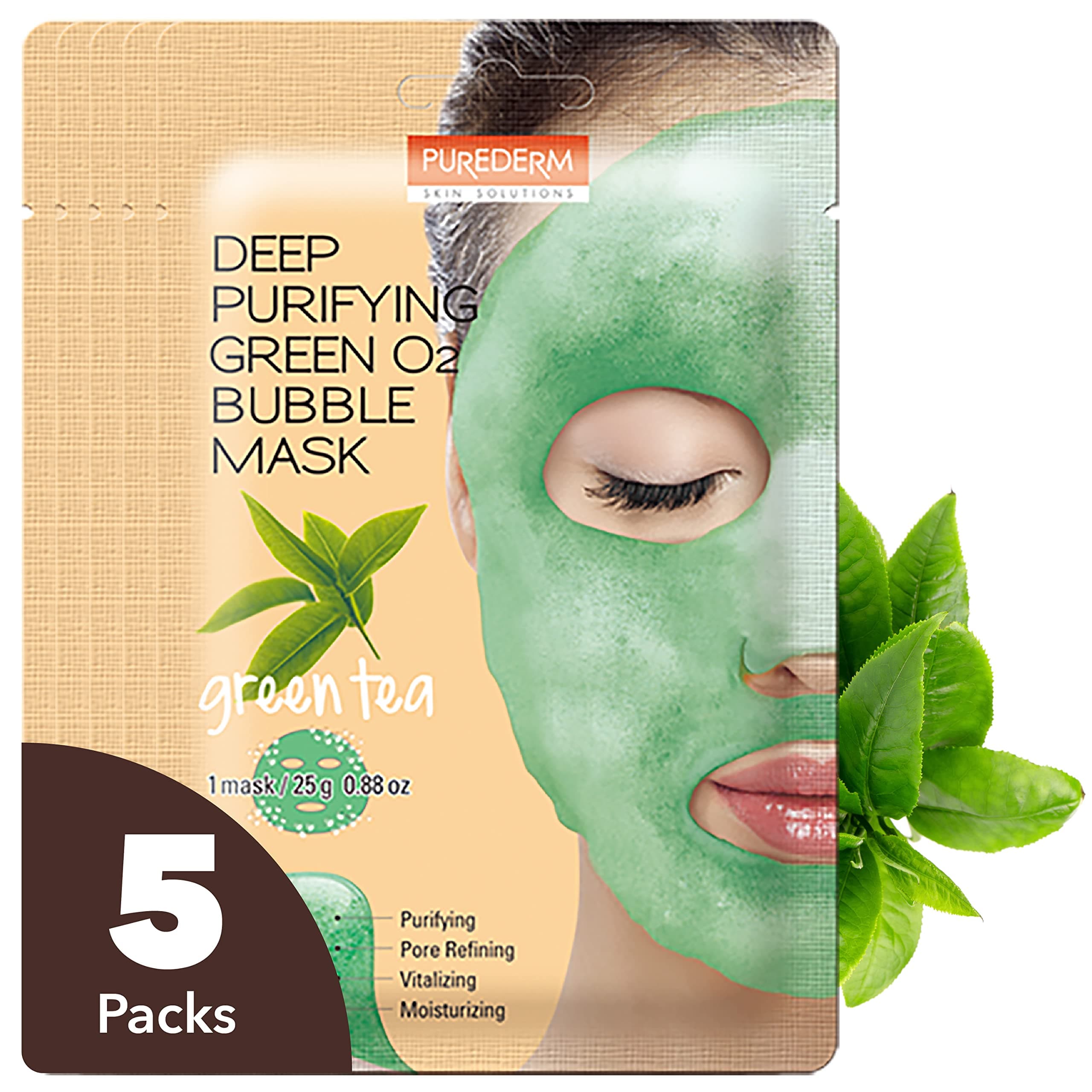 Deep Purifying Green O2 Bubble Mask (0.88oz x 5ea)