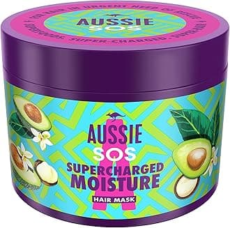 SOS Hair Mask, Supercharged Moisture, with Australian Jojoba Seed Oil, Vegan, for Hair in Urgent Need of Rescue, with Australian Superfoods, 450 ml