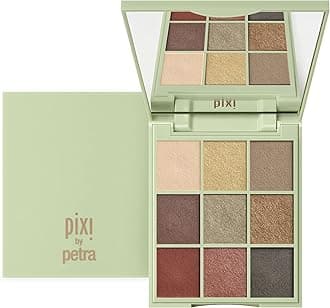 Pixi Beauty Eye Effects - Hazelnut Haze| Eyeshadow 9 Shade Compact Palette | Easy to Apply High Pigment Colour | Paraben-Free | 11.5g