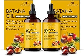 Botanic Hearth Hair Oil for Hair Growth & Home Hair Perm Kit | Strengthening Dry, Frizzy, Damaged Hair & Scalp Treatment | Batana Oil – 4 Fl Oz (2pack)