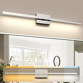 39.37in/100cm Chrome Silver Bathroom Light Fixtures